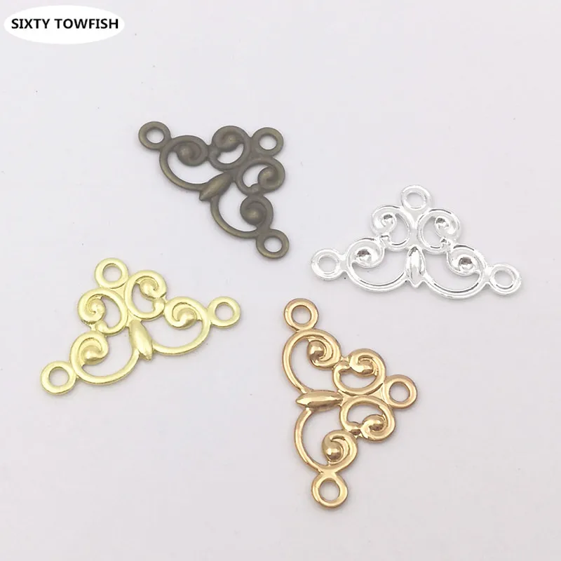 SIXTY TOWFISH 100 штук 18*10 мм 5 цветов латунь Винтаж DIY компоненты ювелирных изделий
