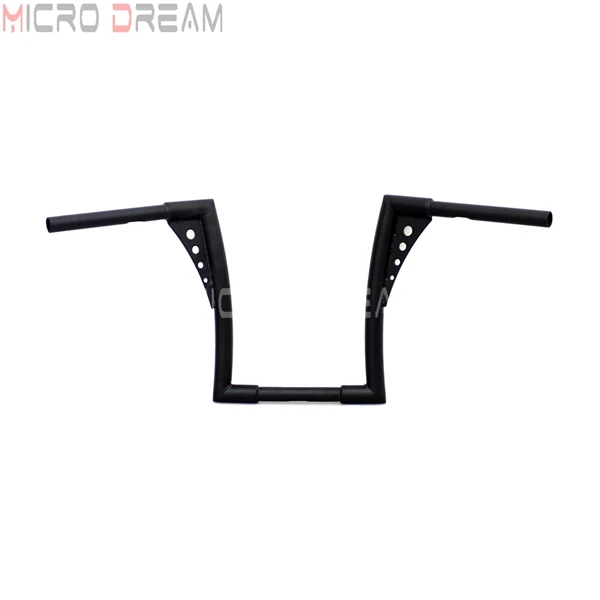 Black Хромированный 1-1/" Жир Бар 12" Rise мотоцикл APE вешалка руль для Harley Sportster Touring Dyna на заказ 30-1/" широкие тяги - Цвет: Black