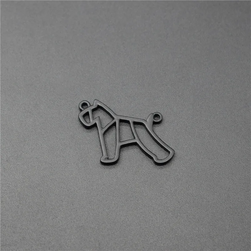 

4 Colors Origami Miniature Schnauzer Pendants