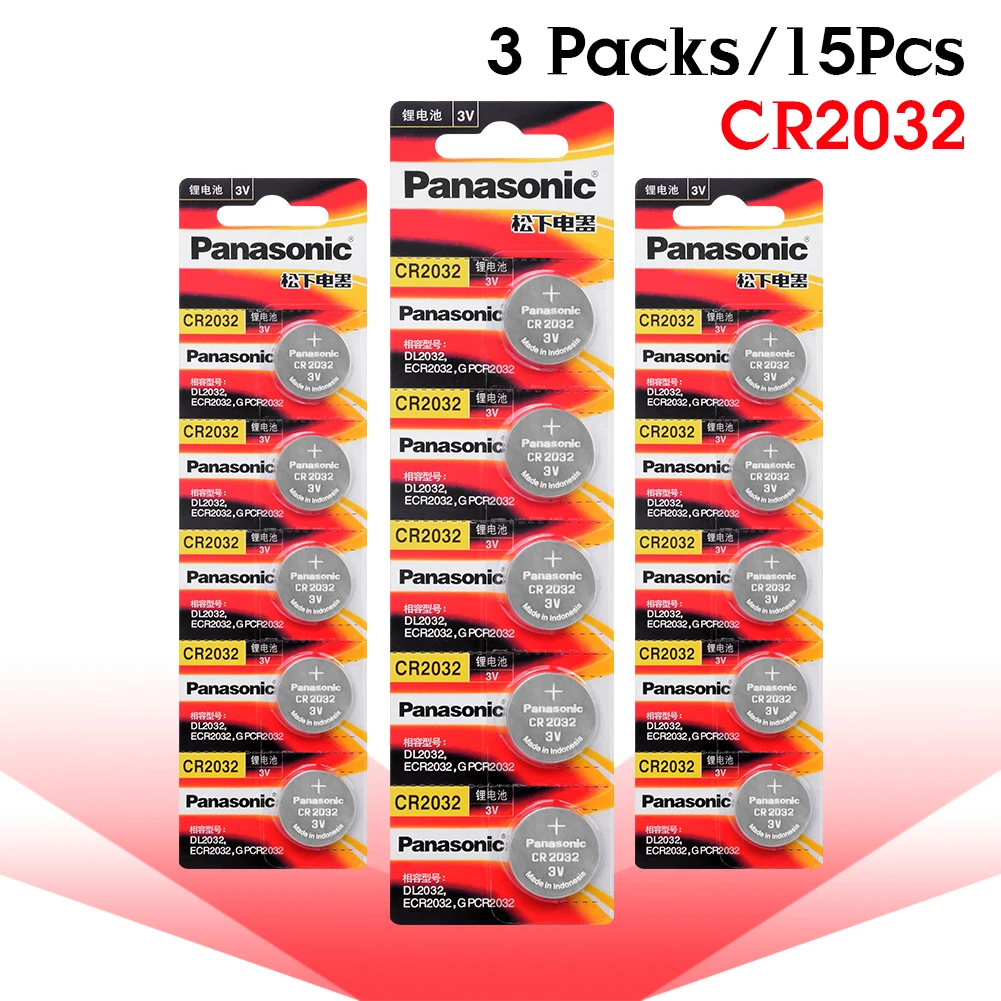 PANASONIC 15 шт. cr2025 ECR2025 BR2025 DL2025 KCR2025 LM2025 3 в Литиевые Батарейки для часов, игрушечных автомобилей
