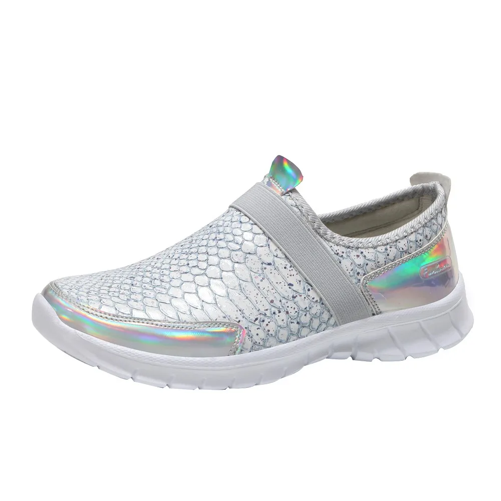 Женская Повседневная Спортивная обувь на плоской подошве с круглым носком