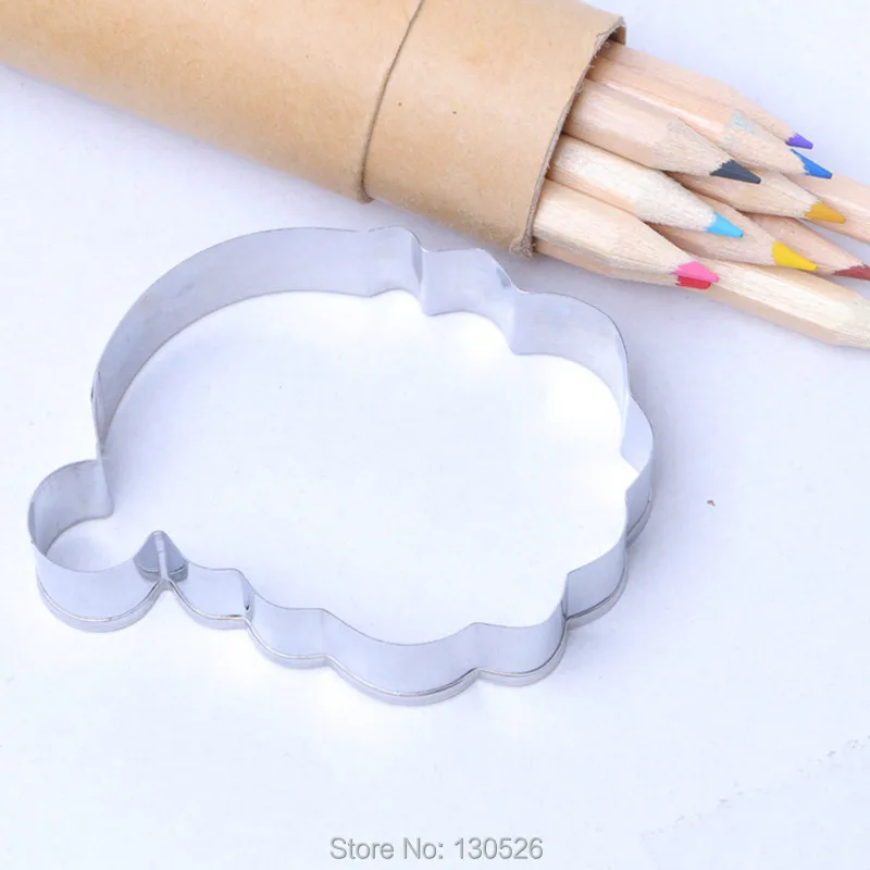 1 шт. новое рождественское Санта Форма торт Нержавеющая сталь трафареты для