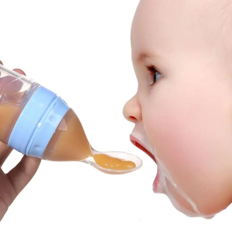 Reizbaby детская ложка бутылка силиконовый Совок пищевая добавка рис мюсли подача