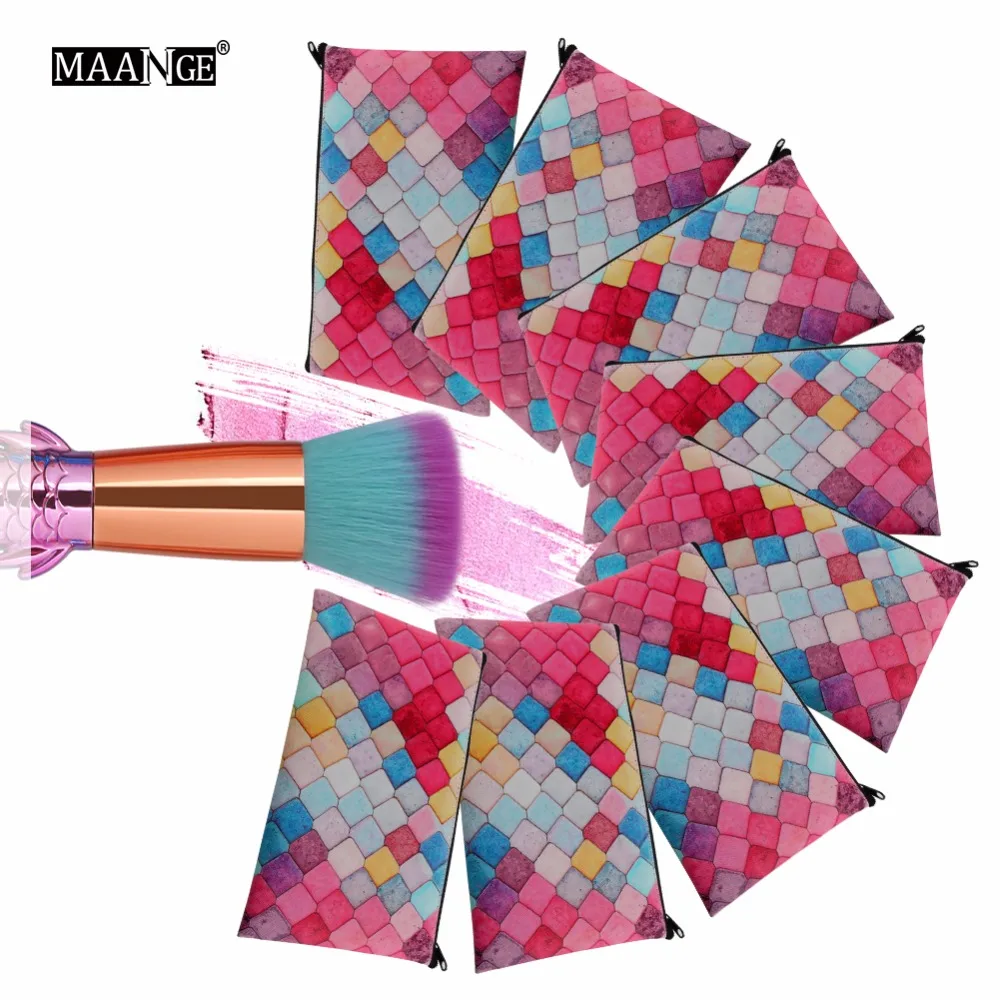 MAANGE Cosmetic Makeup Brush Bag Portable Brushes Case Holder Organizer Pouch Pocket Beauty Make Up Tool With Zipper New | Красота и