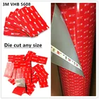 Прямые продажи с завода 10 шт.лот 3 М vhb лента 5608 A серая сверхпрочная Монтажная Двухсторонняя клейкая акриловая вспененная лента высечка