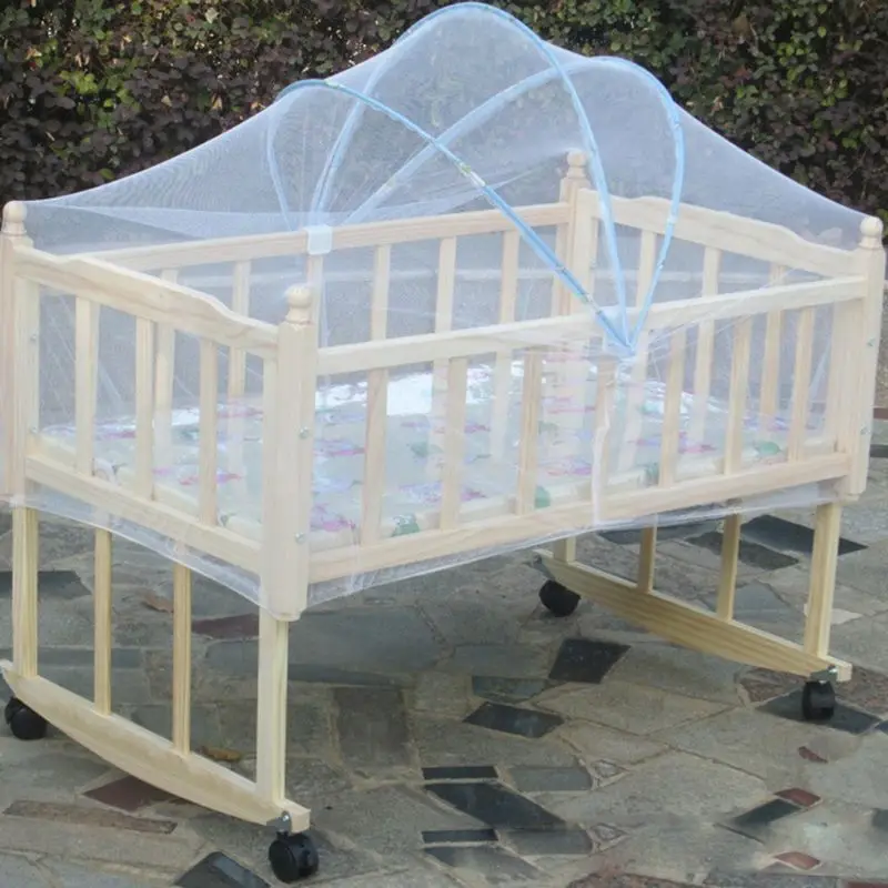 

Foldable Summer Baby Arched Mosquitos Nets Portable Crib Netting For Infant Baby Cradle Baby Cradle Bed Mesh Mosquito Nets