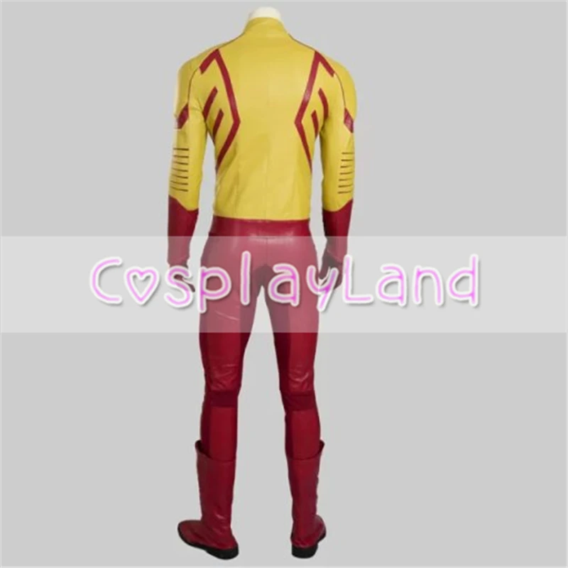 Костюм Flash Season 3 роскошный кожаный костюм карнавальный на Хэллоуин для мужчин