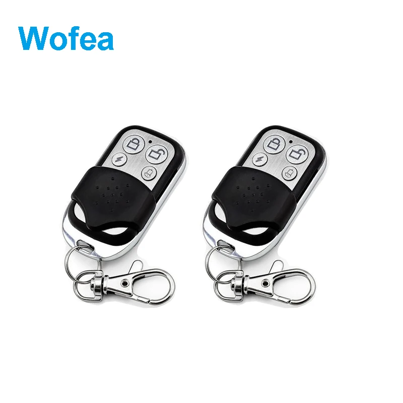 WOFEA 2 шт. Металл RF беспроводной Дистанционное управление ключ для сигнализации