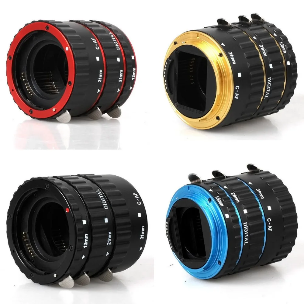 Металлическое Крепление с автофокусом AF макро Удлинительное Кольцо для