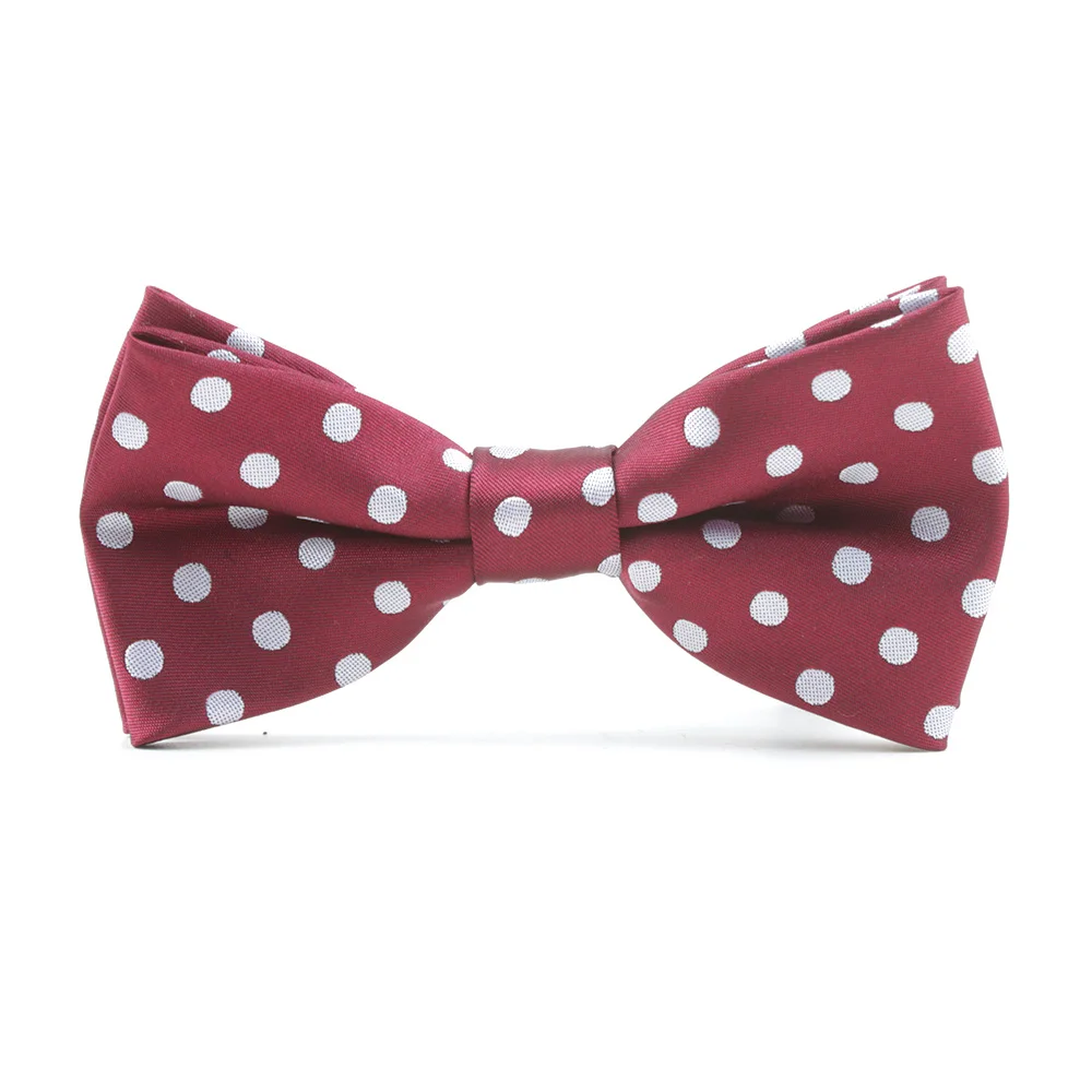 Мужской галстук бабочка золотистый Пейсли деловой Свадебный в горошек синий и