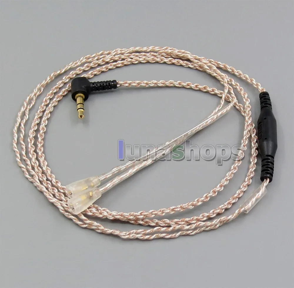 LN005643 наушник EachDIY посеребренный OCC смешанный полиуретановый кабель для Sennheiser IE8