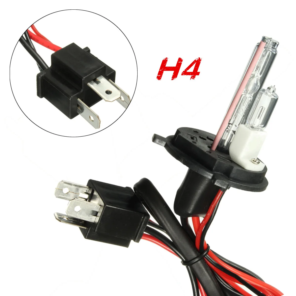 Пара H4 H4-2 35 Вт 55 Вт Hi-Lo двухлучевые ксеноновые фары для автомобиля HID Светильник Лампа Комплект 5000 К 6000 К 8000 К 10000 К