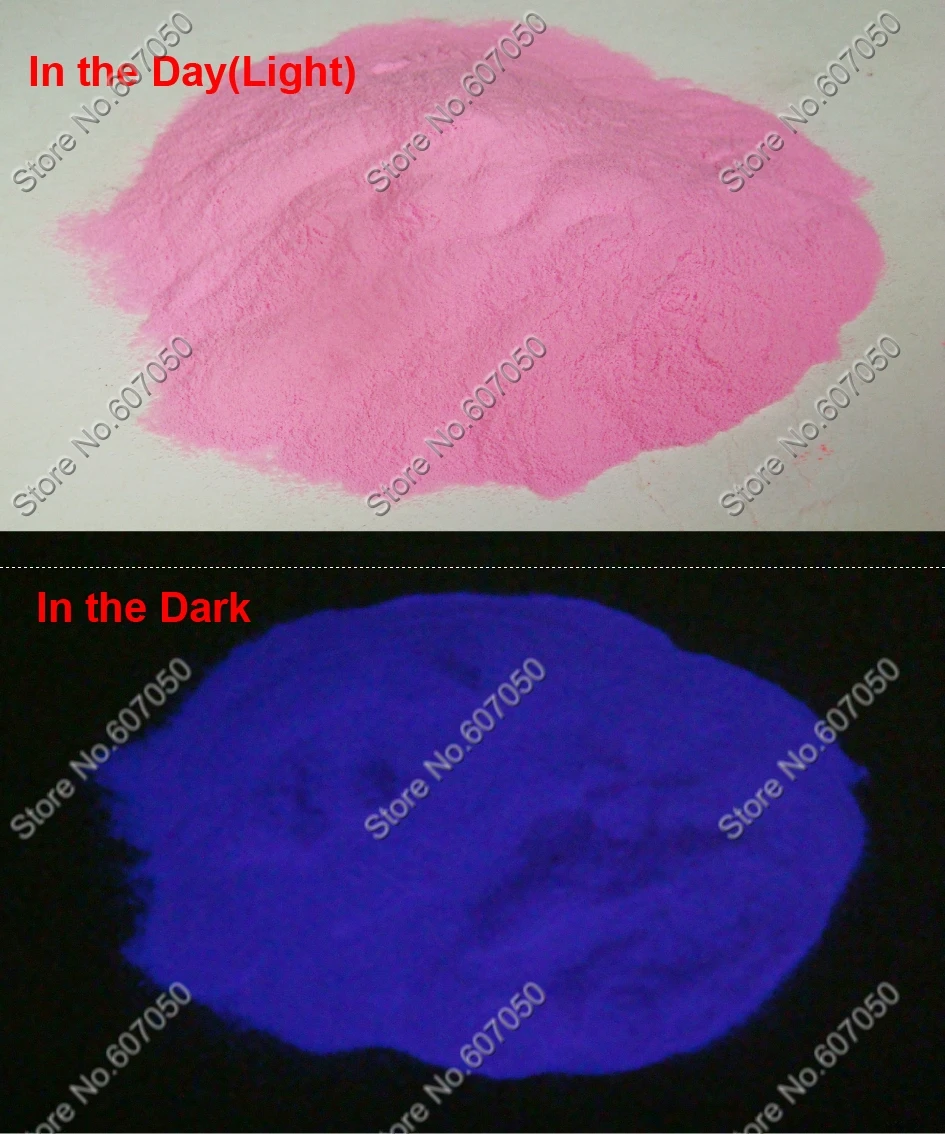 50 фотолюминесцентных пигментных порошков для ногтей фиолетовый цвет | Красота и