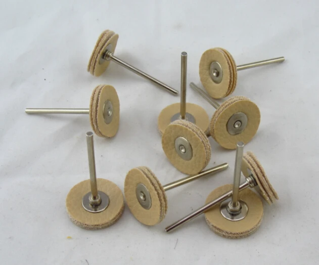 

Gh087 50 Pcs Leather Gold Silver Polishing Wheel Fg2.35mm,dental Burnishing Grinding Brush, Jewelry Rotary Tools