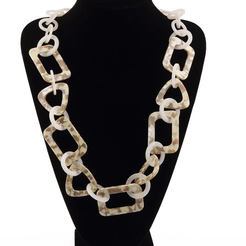 Длинное ожерелье из акриловой цепочки NK1015|women jewelry|long necklacejewelry women |