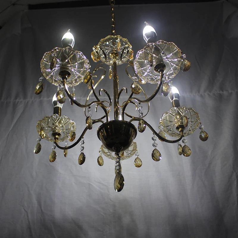 Современная промышленная люстра с кристаллом E27 светодиодный светильник 5