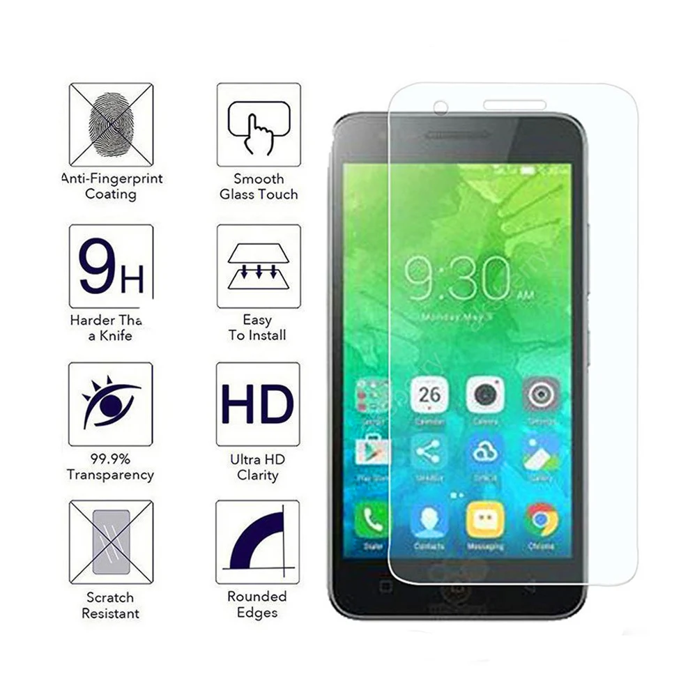 Для Lenovo Vibe C2 k10a40 / c2 Power 0 3 мм ультратонкая твердость 9H 2.5D защита для экрана с