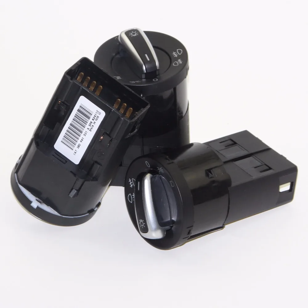 3 шт. для VW Golf/Jetta/Bora Mk4 Passat B5/B5.5 Polo 9N 9N3 Lupo Новый Жук T5 хромированный переключатель