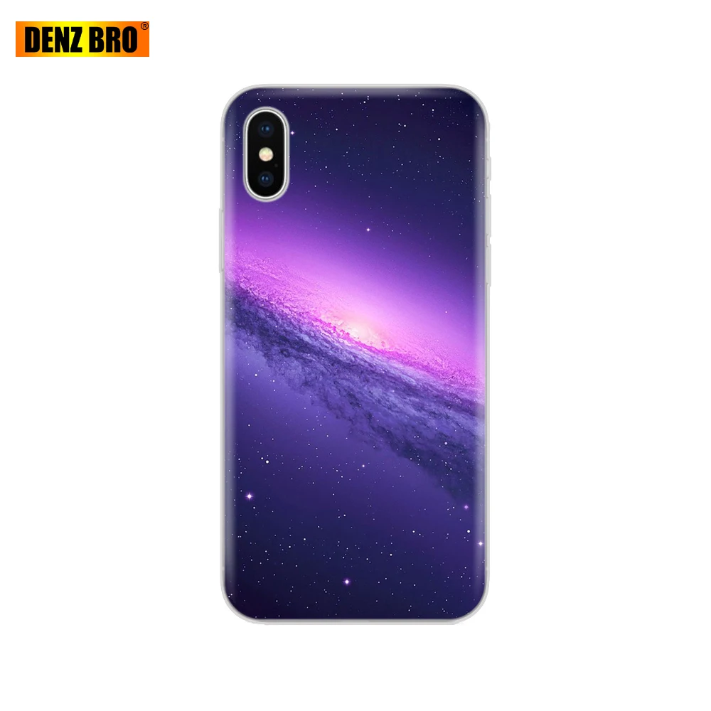 61836 Для iPhone 5 5S SE 6 6 S 7 8 Plus X 10 чехол для Capa iPhone 6 iPhone 6 S iPhone 5 силиконовый для galaxy Вселенная Небо красочный - Цвет: 61836