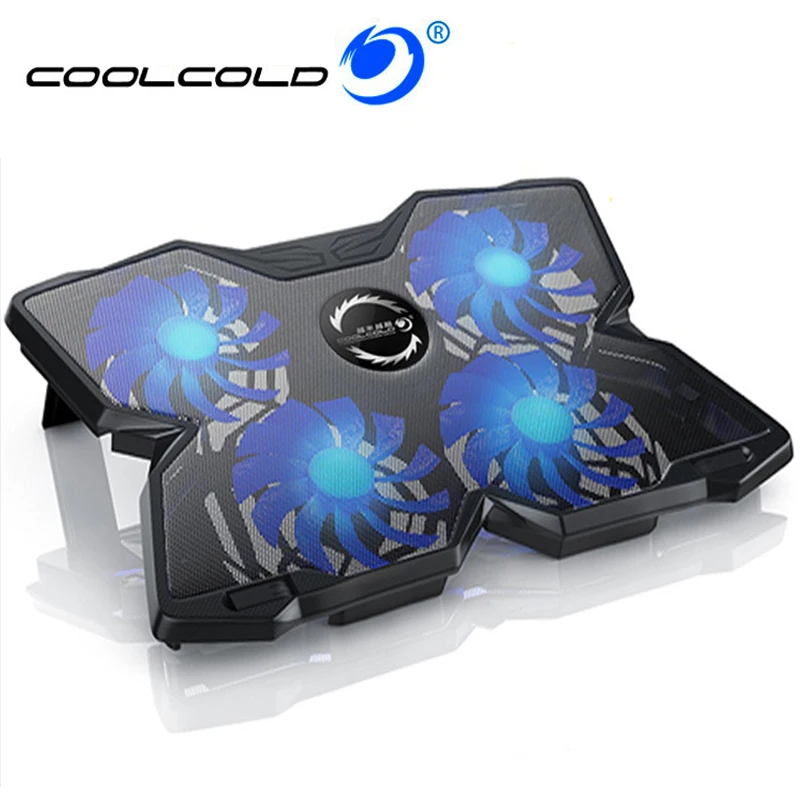 Охлаждающая подставка COOLCOLD для ноутбука 12 15 дюймов 4 вентилятора USB устройство