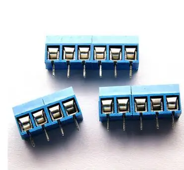 

500 pcs 2 Pin Screw blue PCB Terminal Block Connector 5mm Pitch