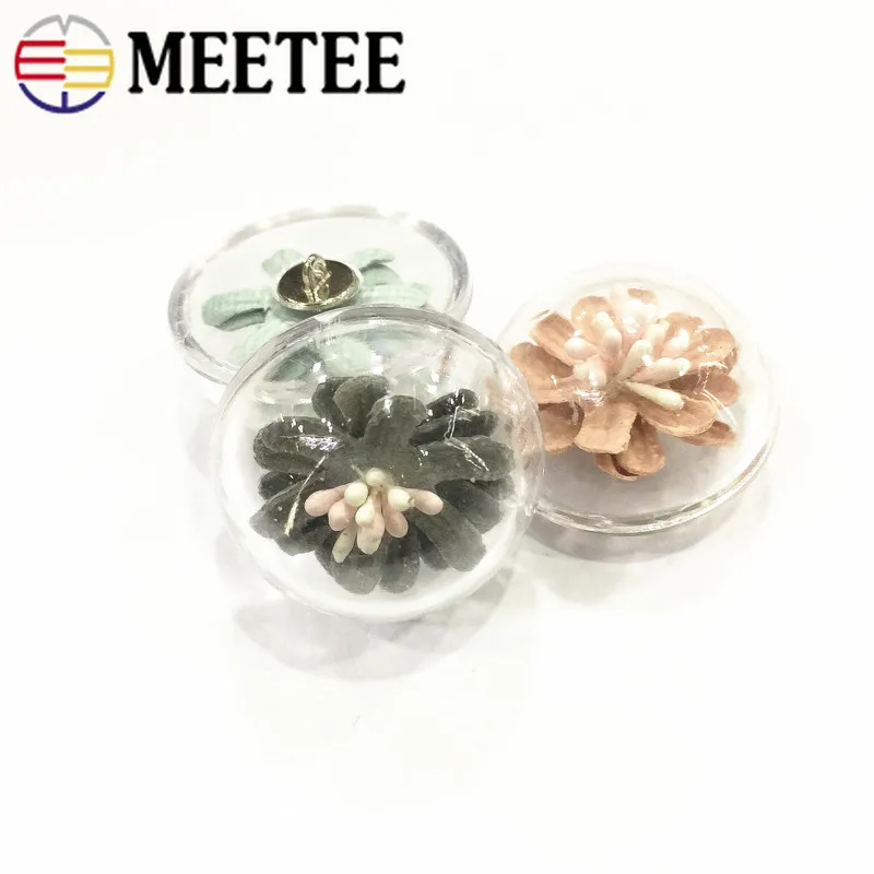 Meetee 5 шт. 33 мм Цветок гриб смолы Кнопка для мужчин и женщин рубашка швейные пуговицы одежда украшения для самодельного изготовления аксессуары BD289