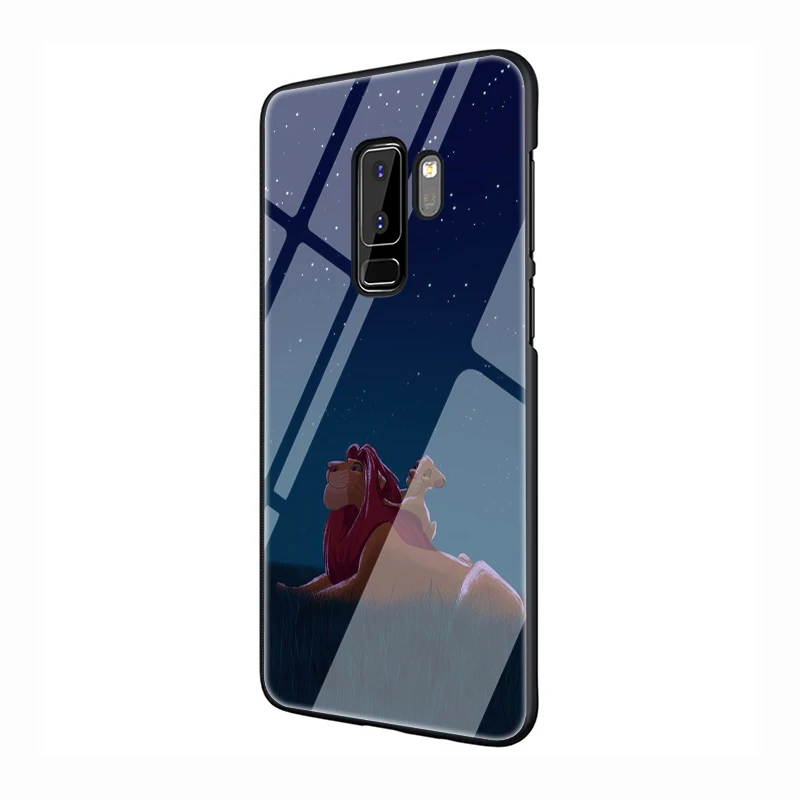 G1 Король Лев закаленное Стекло чехол для телефона для samsung S7 край S8 S9 S10 Plus Note 8 9 A10 20 30 40 50 60 70 - Цвет: G1