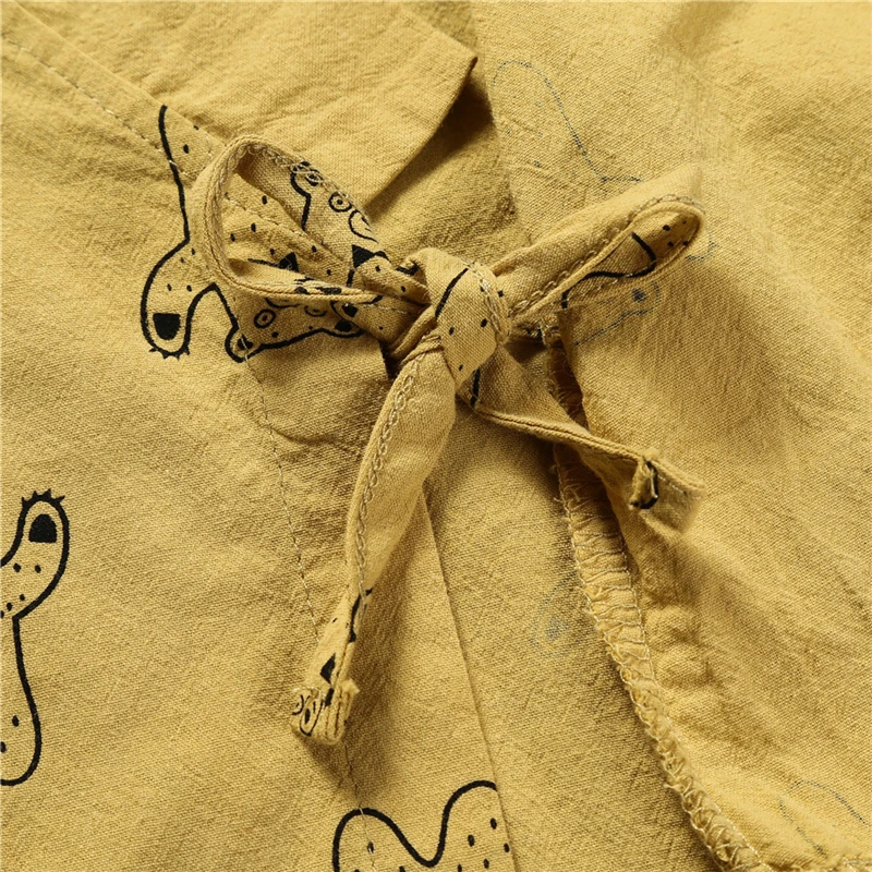 Одежда для детей Пижама Кимоно маленьких девочек Детский костюм домашняя одежда