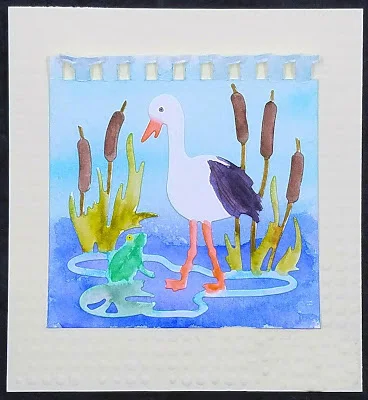 Stork Cattails Water Grass 68*75 мм металлические режущие штампы Скрапбукинг альбом вырезы для
