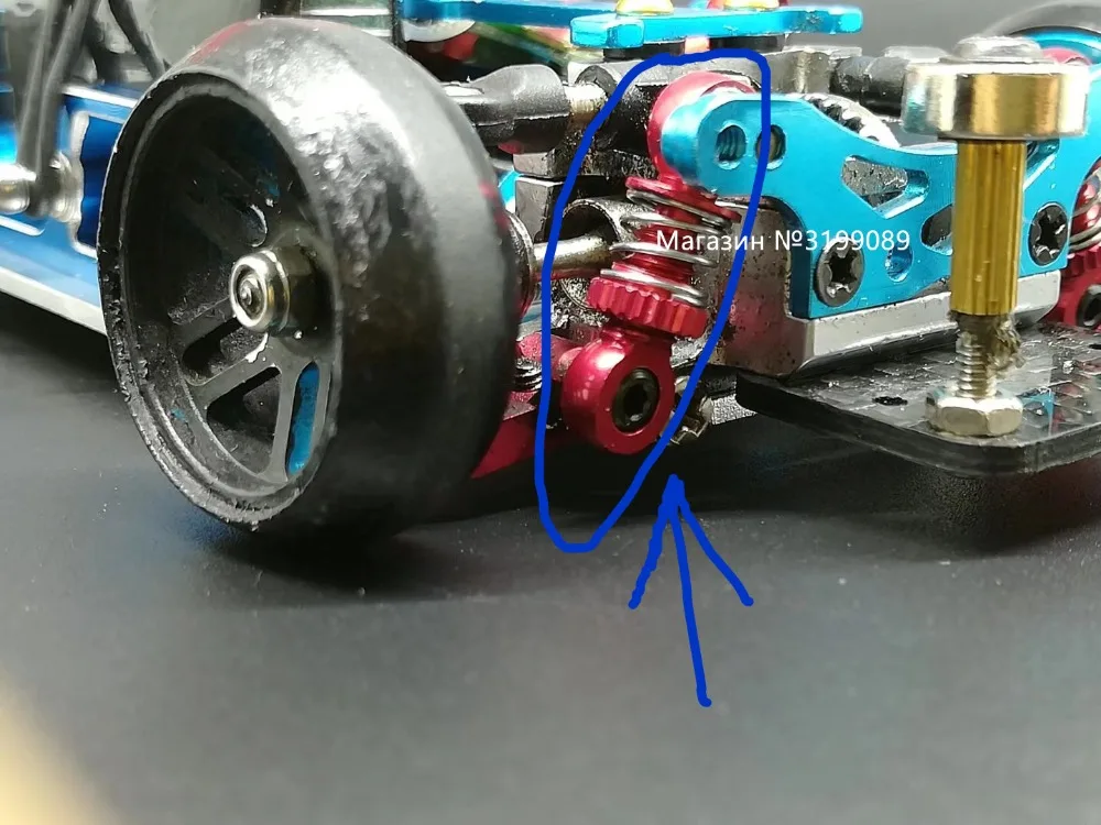 1/28 RC drift mosquito car цельнометаллический регулируемый амортизатор для укуса