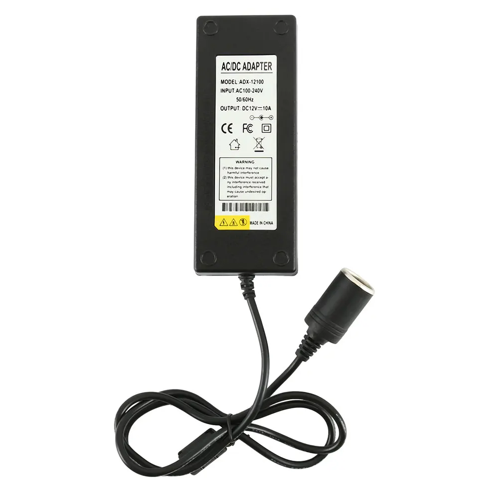 AC 100 240V К DC 12V 8A/10A зарядное устройство адаптер питания прикуриватель розетка для