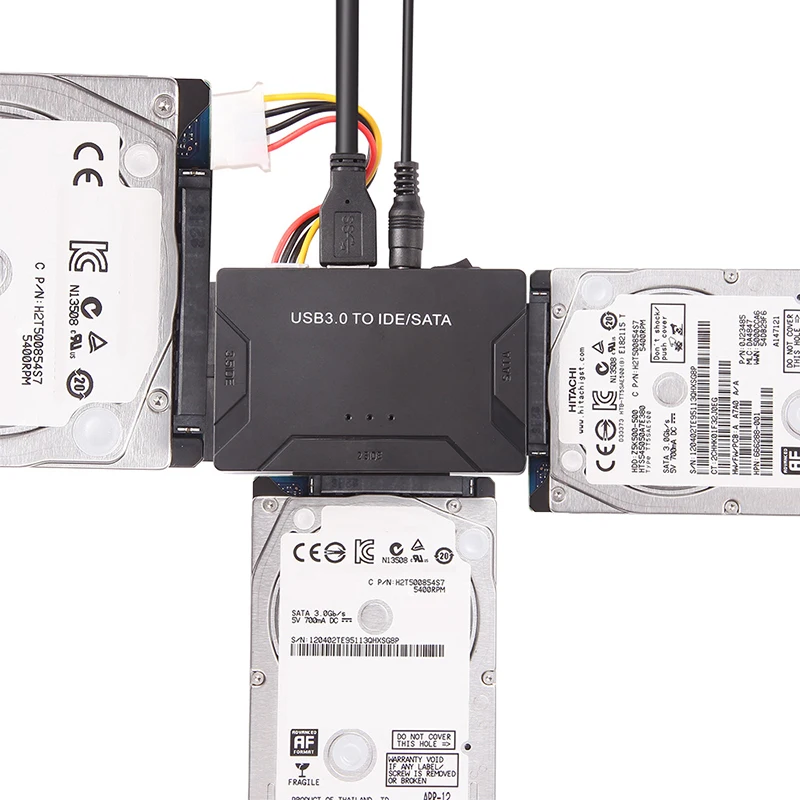Адаптер для внешнего жесткого диска с USB 3 0 на IDE и SATA Универсальный 2 5/3 5 дюйма HDD SSD