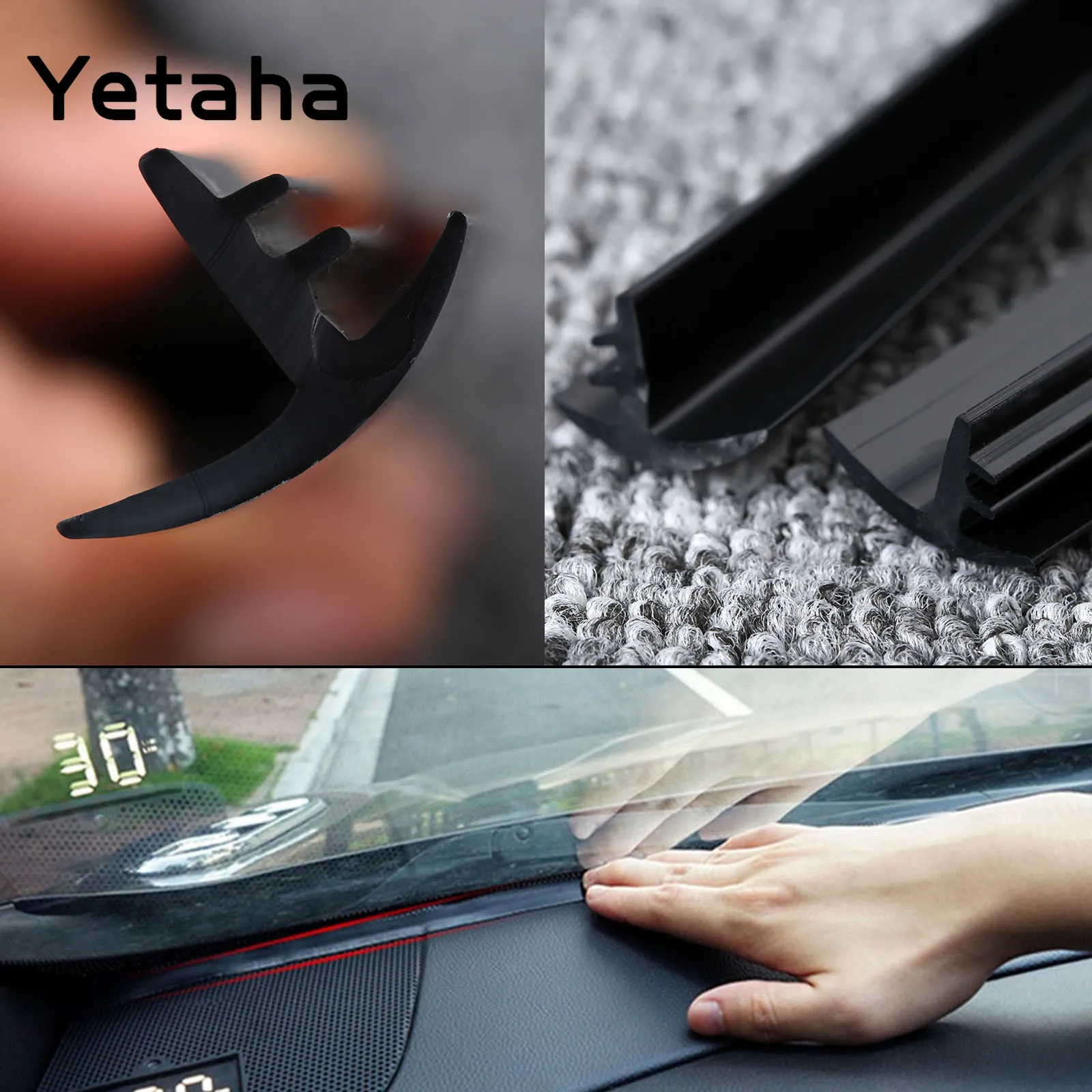 Силиконовые резиновые уплотнительные полосы Yetaha 1 6 м пылезащитная