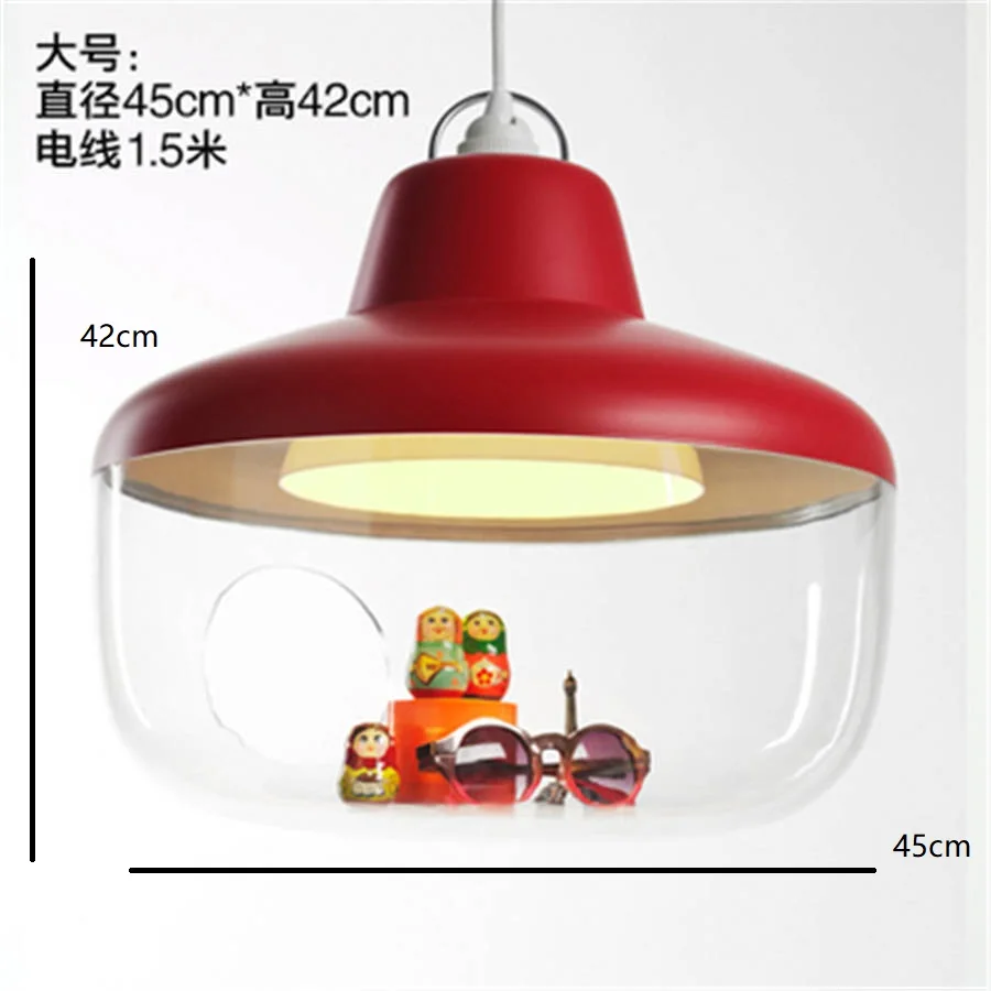 Арт-деко акриловые оттенок diy led подвесные светильники романтические Детская комната украшения столовой повесить светильник Главная деко висит светильники - Цвет корпуса: d L