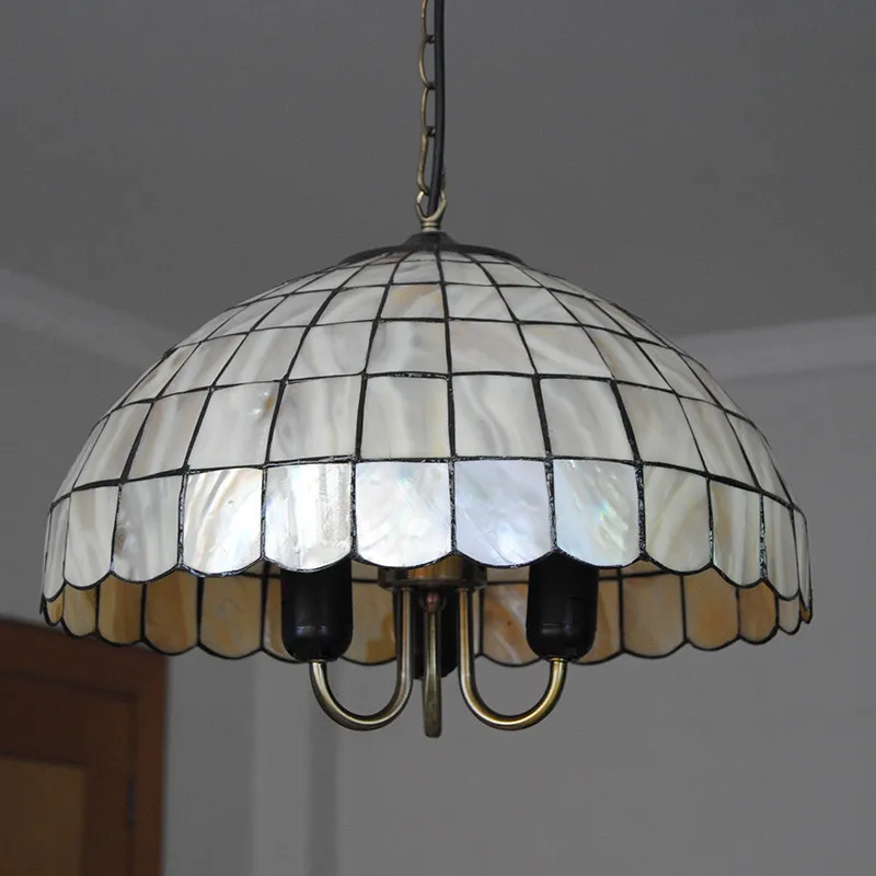 1" Простой Подвесной Светильник Тиффани креативный Ретро витраж абажур Tiffanylamp для гостиной светильник ing светильники PL811