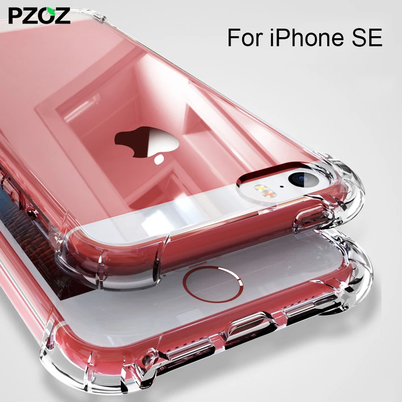 PZOZ for iPhone 5 5s se case 360 cover shockproof housing original bumper on fundas transparent silicone 5se s |