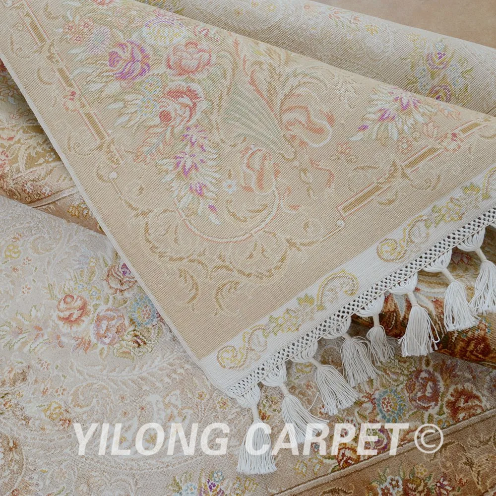 Yilong 5.5'x8.2' Antique hand made persian tabriz carpet dark blue knotted Turkish rug (1667) | Дом и сад