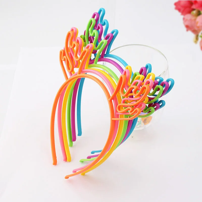 Candy Colors Elk Deer Headband Children Girls Princess Hairband Hair Accessory Birthday Headwear Party Favor|Аксессуары для волос