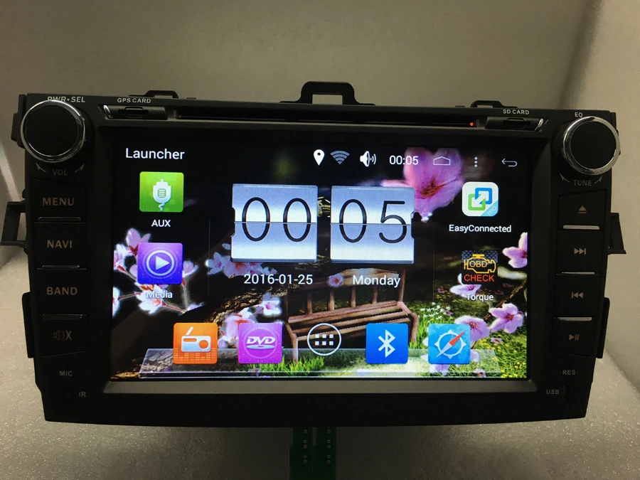 Android 6.0 Quad Core 1024*600 dvd-плеер автомобиля 2din Car 1.6 г 16 ГБ 3 г/Wi-Fi радио GPS для Toyota Corolla 2006-2011