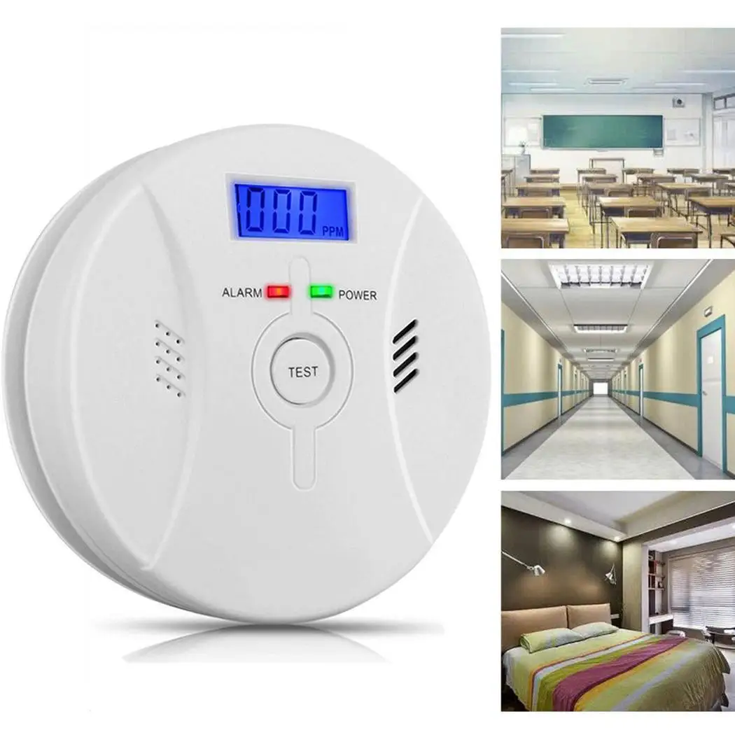 Combination Carbon Monoxide Smoke Alarm Poisoning Sensor Detector | Безопасность и защита