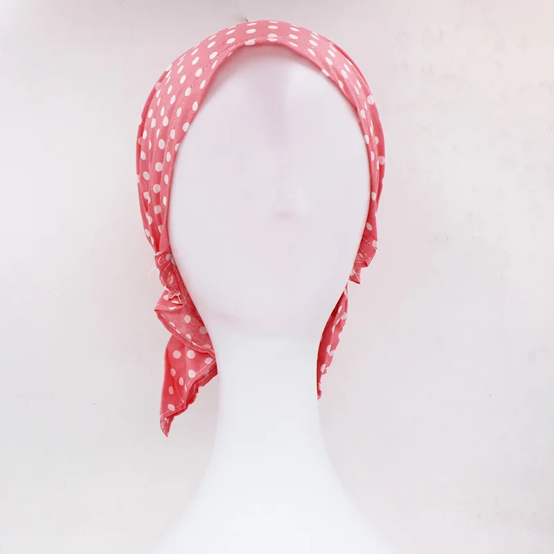 ALTOBEFUN Dots женские банданы женские сельские кепки s Girl хип-хоп Эластичный Тюрбан Кепка женское украшение на голову химиотерапия шляпа полиэстер BD006
