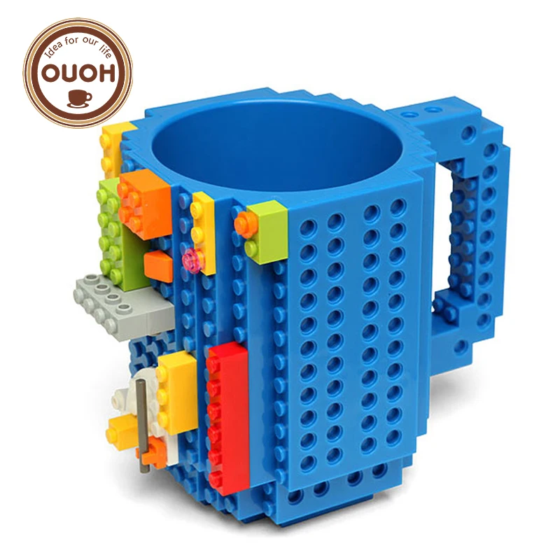 Посуда для напитков строительные блоки кружки кружка головоломка из блоков