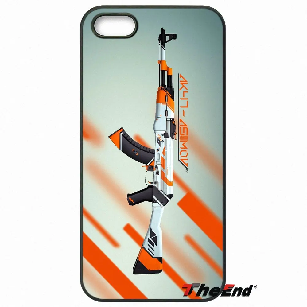 Counter strike CS GO guns жесткий черный чехол для телефона iPhone X 4 4S 5 5C SE 6 S 7 8 плюс Galaxy J5 J3 A5 A3