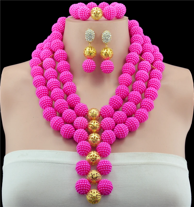 Свадебное ожерелье чокер в нигерийском стиле 10 цветов 2017 африканские бусы