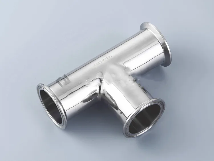 

Free shipping 1.5'' 38mm Sanitary Tri Clamp 3 Way Tee 304 Stainless Steel Sanitary Ferrule Tee Connector Pipe Fitting 1.5" Tri
