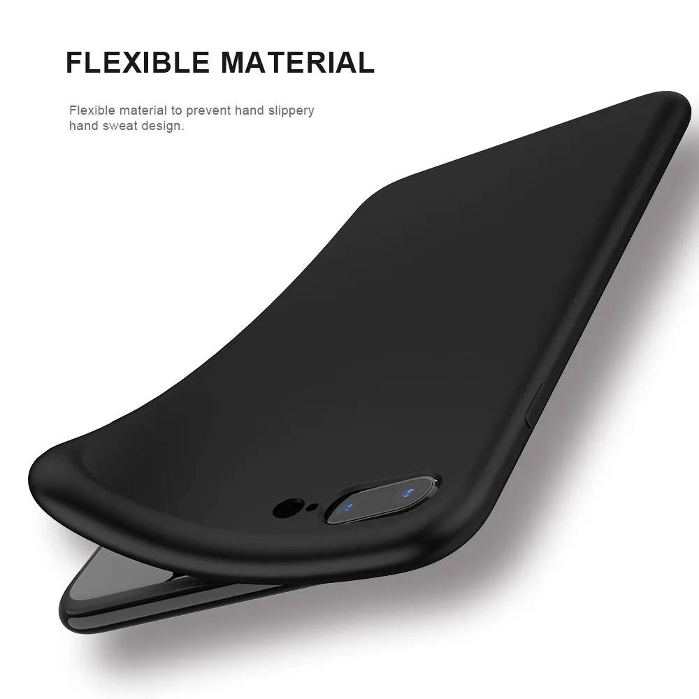 KISSCASE Luxury Matte Cases For iPhone 8 8Plus X 6 6s 7 Plus 5 5s SE Case Red Fundas Ultra Thin Soft Touch Back Cover |