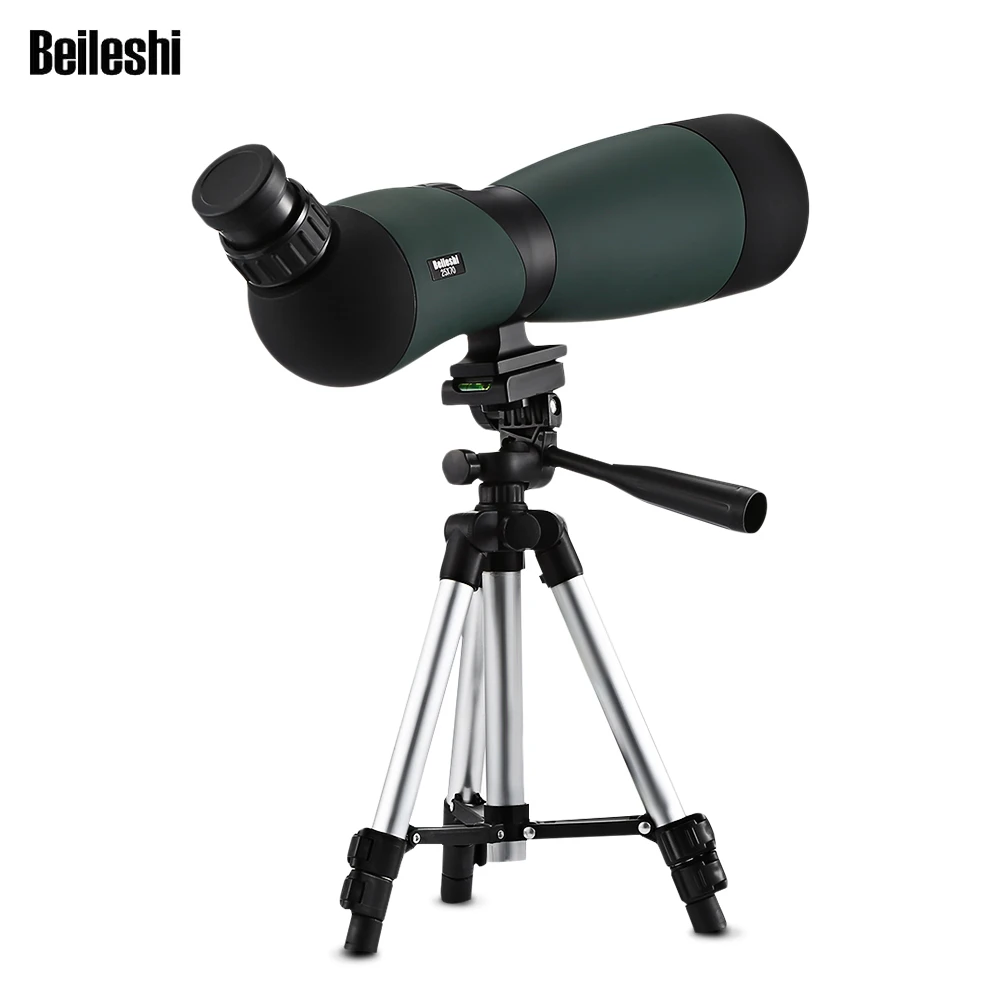 Beileshi 25x70 Зрительная труба Профессиональный Монокуляр телескоп Смартфон HD с
