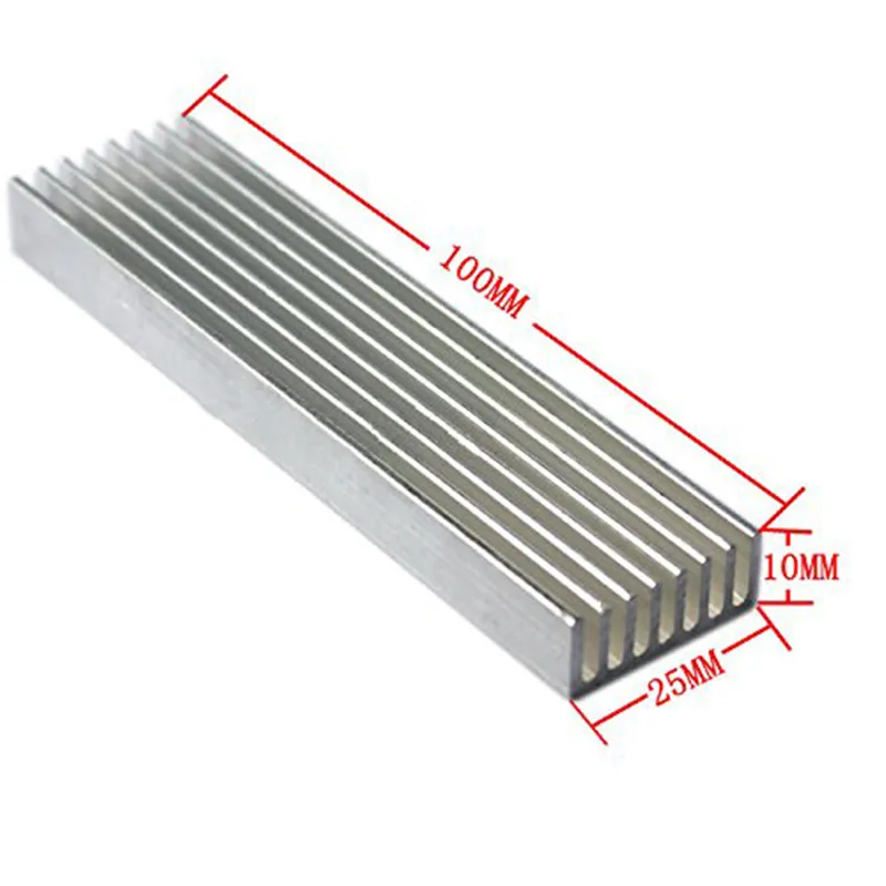 Алюминиевый радиатор Centechia 100*25*10 мм охлаждения кулер расширитель DIY процессор