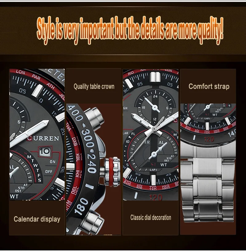 Горячая CURREN часы мужские люксовый бренд 8149 reloj relogio masculino военные кварцевые