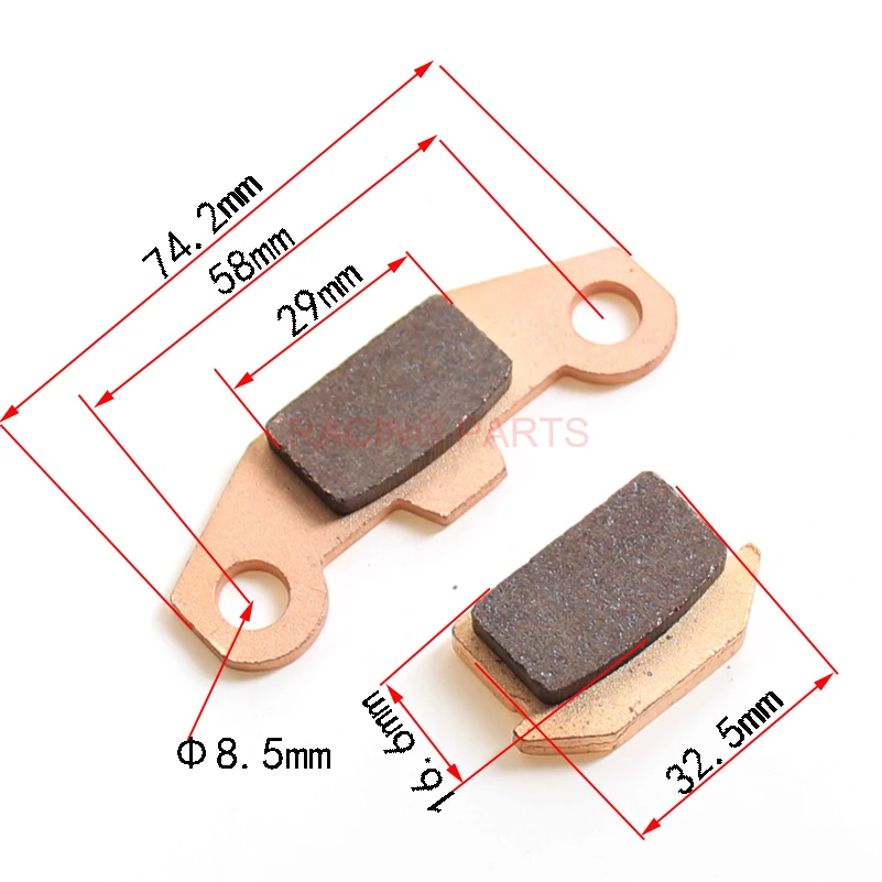 Бесплатная доставка сверхмощная мотоциклетная медная Тормозная обувь дисковые